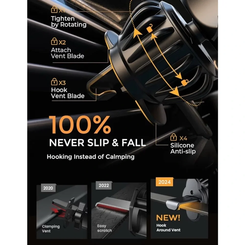 AINOPE for iPhone 17 Pro Max Car Mount Phone Holder NEW